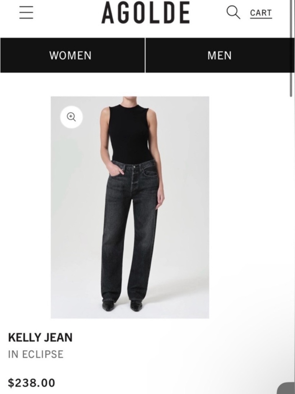 AGOLDE KELLY JEAN HIGH RISE RELAXED STRAIGHT SIZE 27 NWT